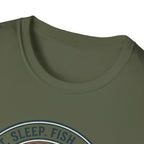 Eat Sleep Fish Repeat T-Shirt | Bass Fishing Graphic Tee
