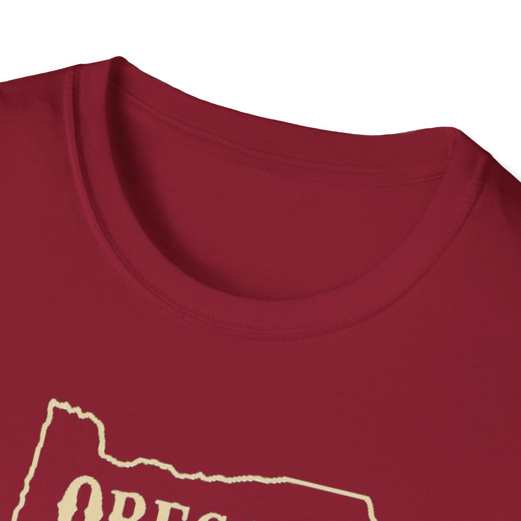 Oregon Bigfoot T-Shirt | Sasquatch Forest State Outline