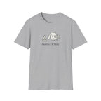 Guess Ill Stay camping tee | Tent and campfire graphic T-Shirt