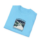 Camped Here Close Enough | T-Shirt, Canoe Lake Camping Graphic