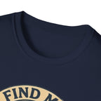 Find Me by the Fire T-Shirt | Campfire Mountains Camping Tee