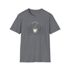 Coffee Cup in Pines T-Shirt | mountain camp mug, minimalist outdoors design