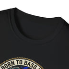 Born to Bass Fish graphic T-Shirt | Fishing Lure Illustration