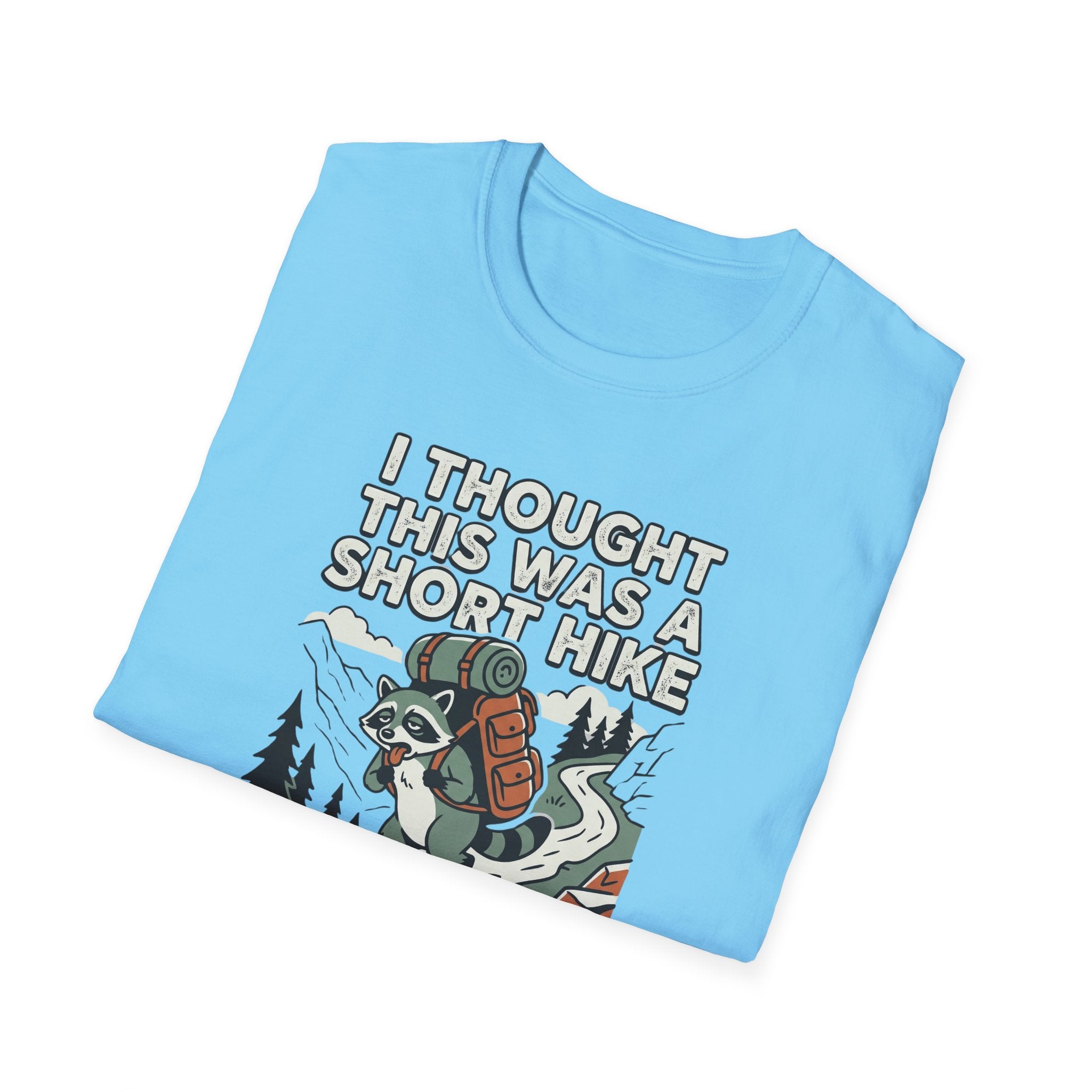 I Thought This Was a Short Hike T-Shirt | Hiking Backpacker Graphic Tee
