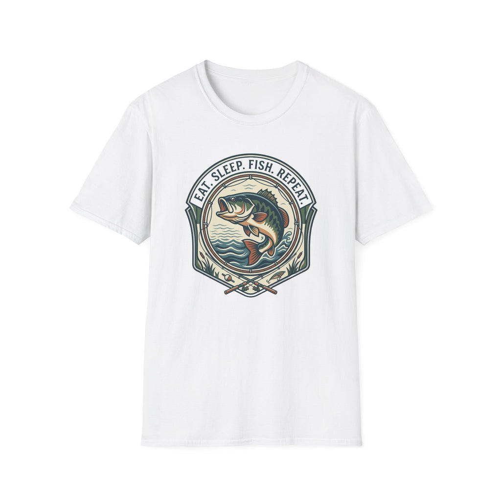 Eat Sleep Fish Repeat T-Shirt | Bass Fishing Graphic Tee