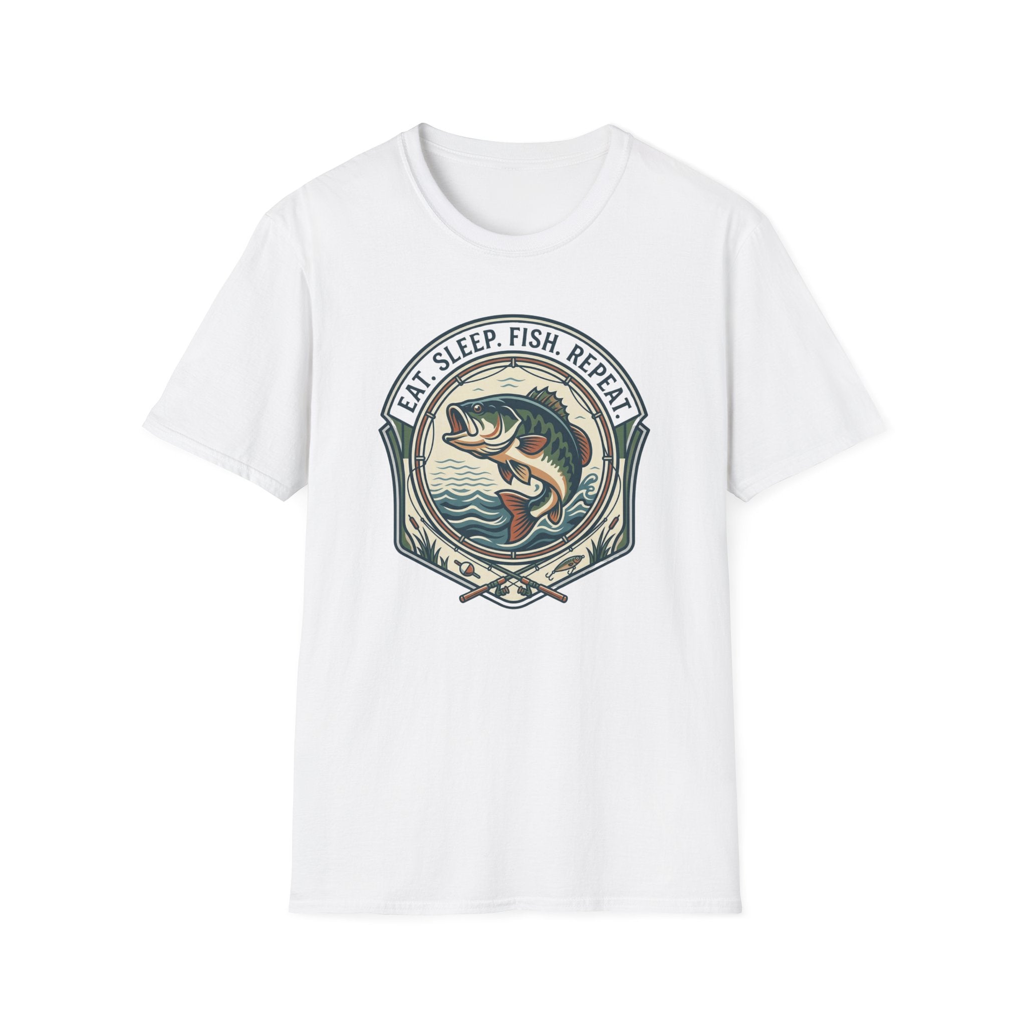 Eat Sleep Fish Repeat T-Shirt | Bass Fishing Graphic Tee