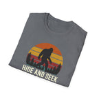 Bigfoot Silhouette Sunset T-Shirt | Retro Sasquatch Design