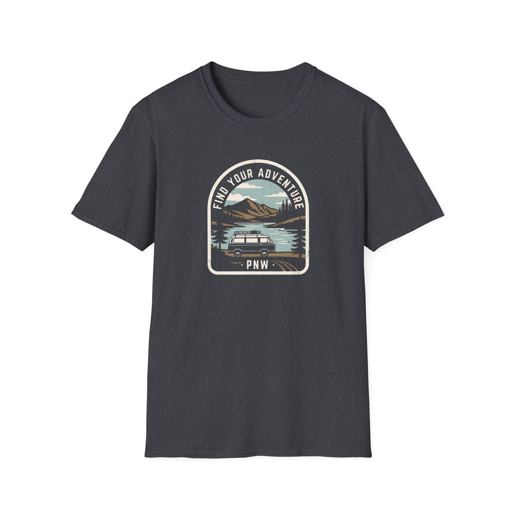 Mountain Lake Vista T-Shirt | Retro Scenic Nature Tee