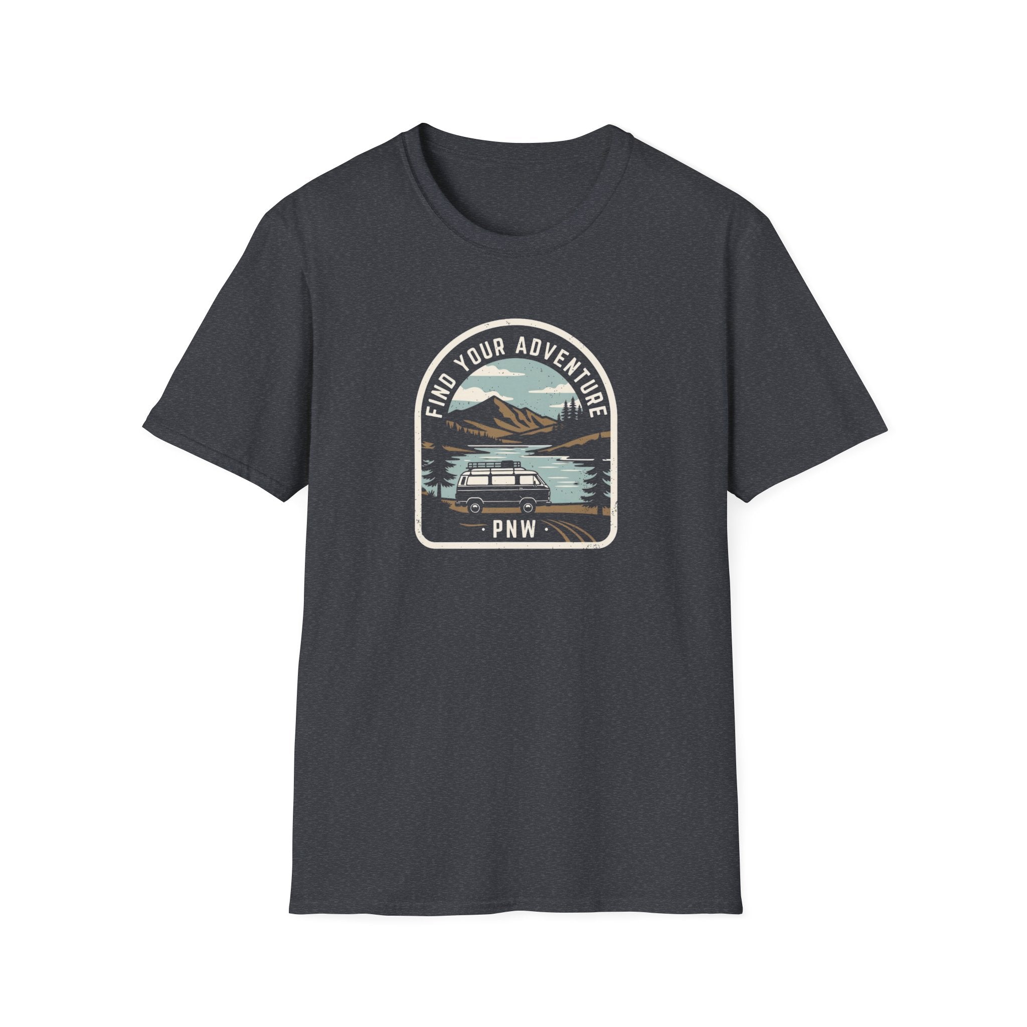 Mountain Lake Vista T-Shirt | Retro Scenic Nature Tee