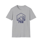 PNW Mountains Tee | Pacific Northwest camping badge