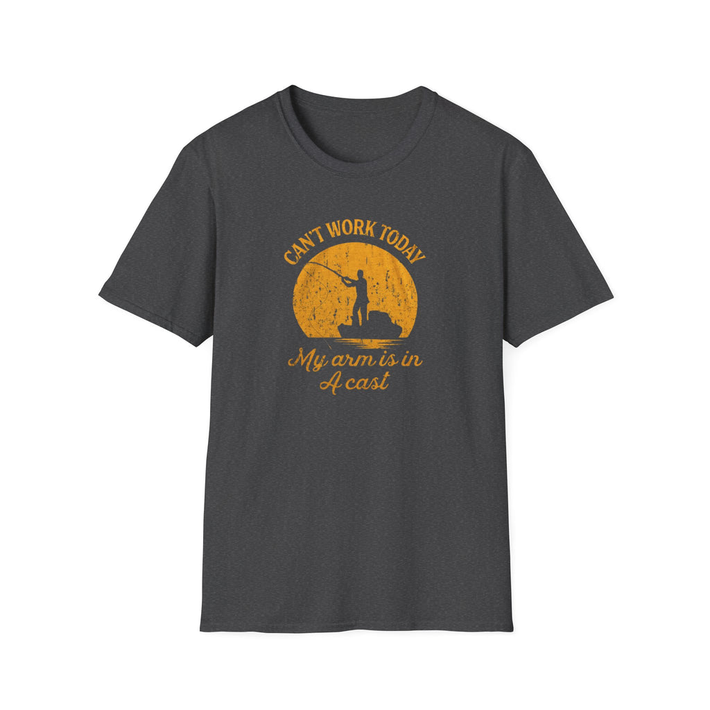 Cant Work Today My Arm Is In A Cast T-Shirt | Funny Fishing Shirt