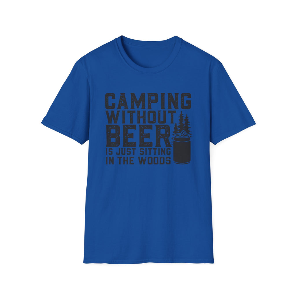 Camping Without Beer T-Shirt | Camping Saying, Beer Can Graphic
