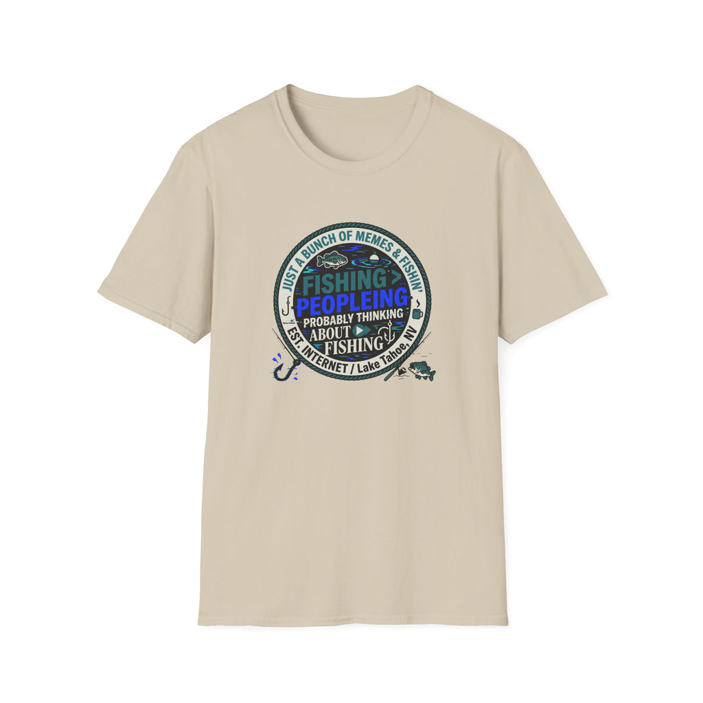 Fishing Peopleleing Probably Thinking About Fishing T-Shirt | Fishing Graphic Tee