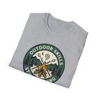 Outdoor Skills Still Pending T-Shirt | Camping Campfire Graphic Shirt
