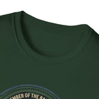 Retro Fishing Camp badge T-Shirt | Lake Sunset Outdoor Graphic