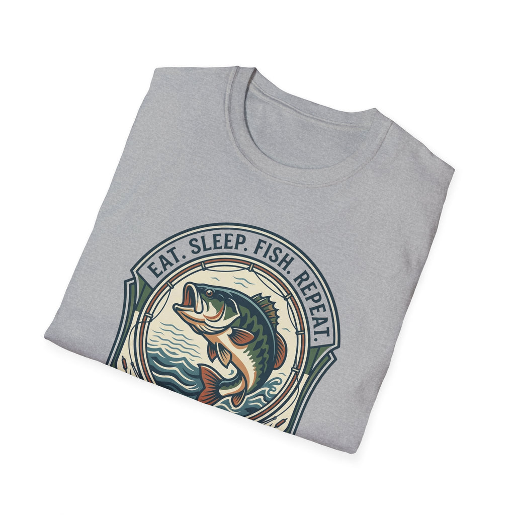 Eat Sleep Fish Repeat T-Shirt | Bass Fishing Graphic Tee
