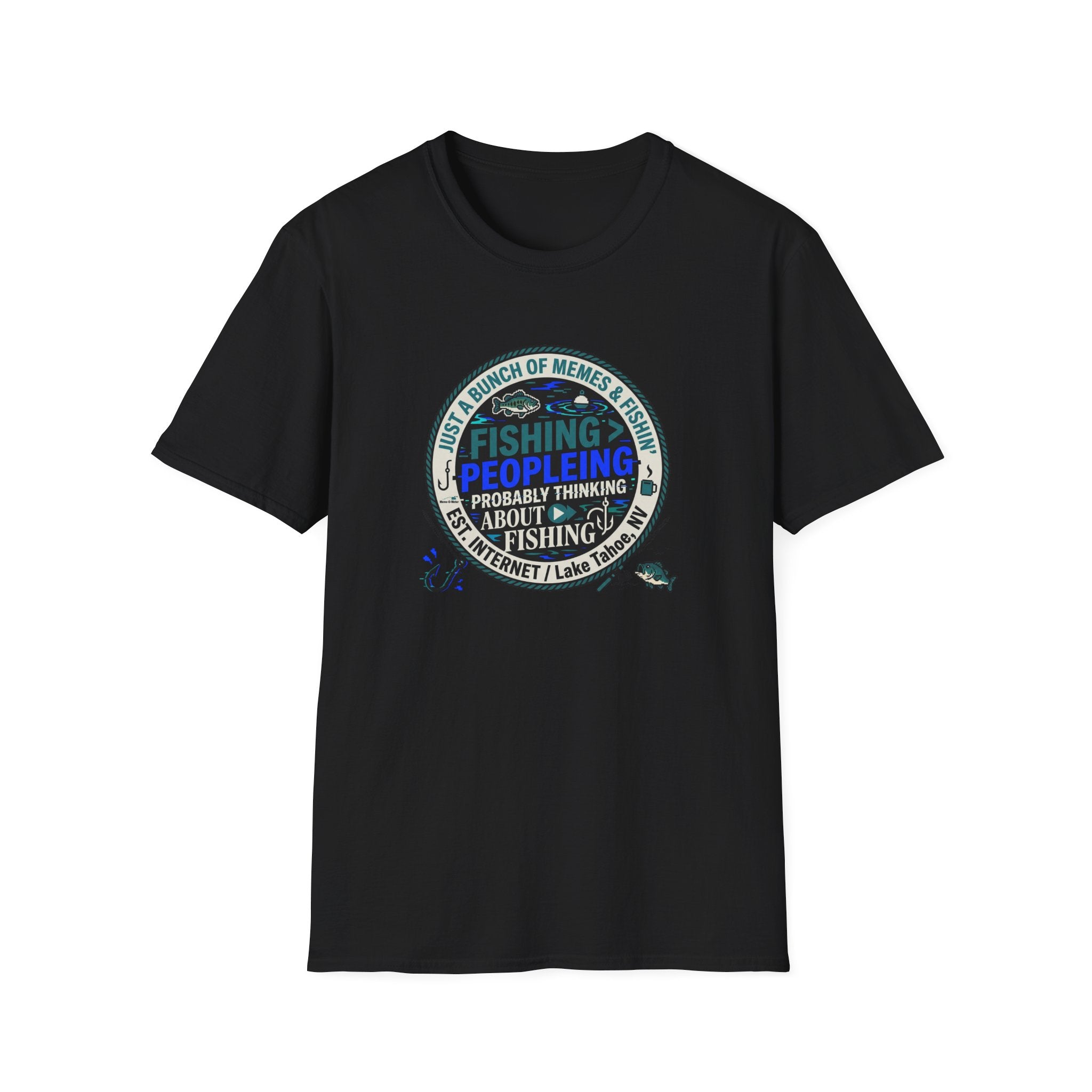 Fishing Peopleleing Probably Thinking About Fishing T-Shirt | Fishing Graphic Tee