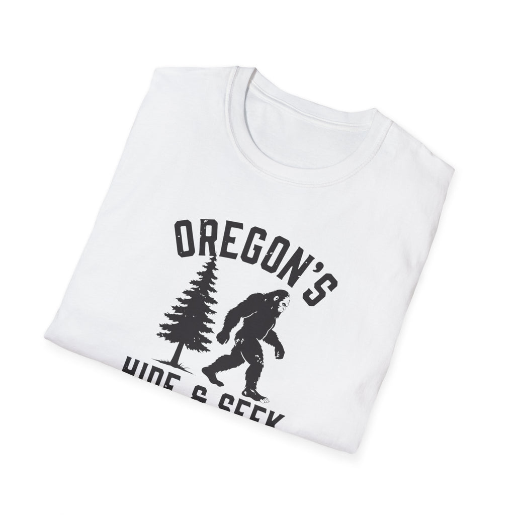 Oregon's Hide & Seek Champion T-Shirt | Bigfoot Sasquatch Graphic Tee