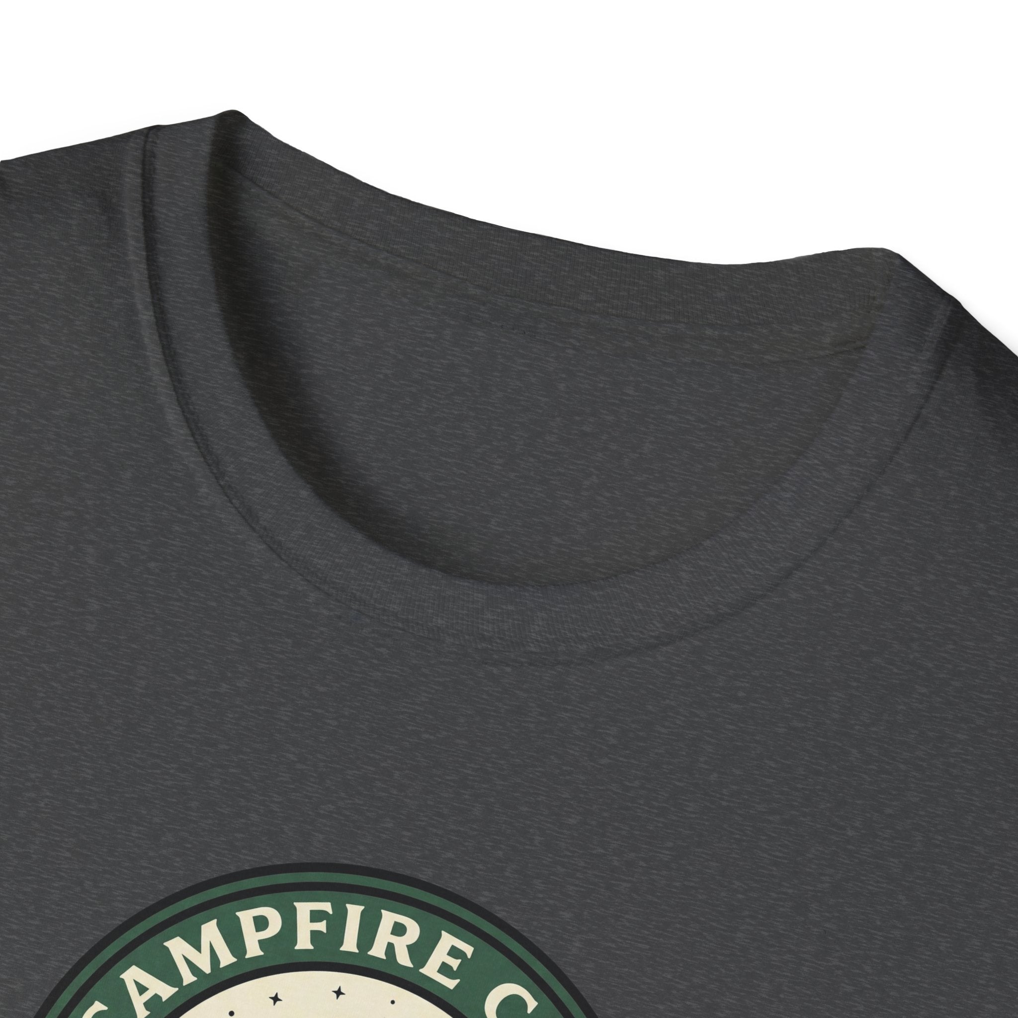 Campfire Club Patch design T-Shirt | Mountain Camping Logo Tee