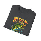 Weekend Fishing Crew T-Shirt | Bass Fish Illustration, Angler Tee