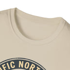 Pacific Northwest Mountain Pines T-Shirt | Upper Left USA graphic