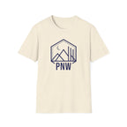 PNW Mountains Tee | Pacific Northwest camping badge