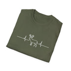 Buck Heartbeat Line T-Shirt | Deer EKG Graphic Tee