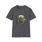 Dad is a Legend Camping T-Shirt | Bear, Campfire, Tent Cabin Illustration