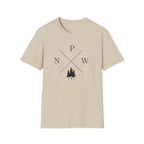 Compass Pines t-shirt | North South East West forest logo