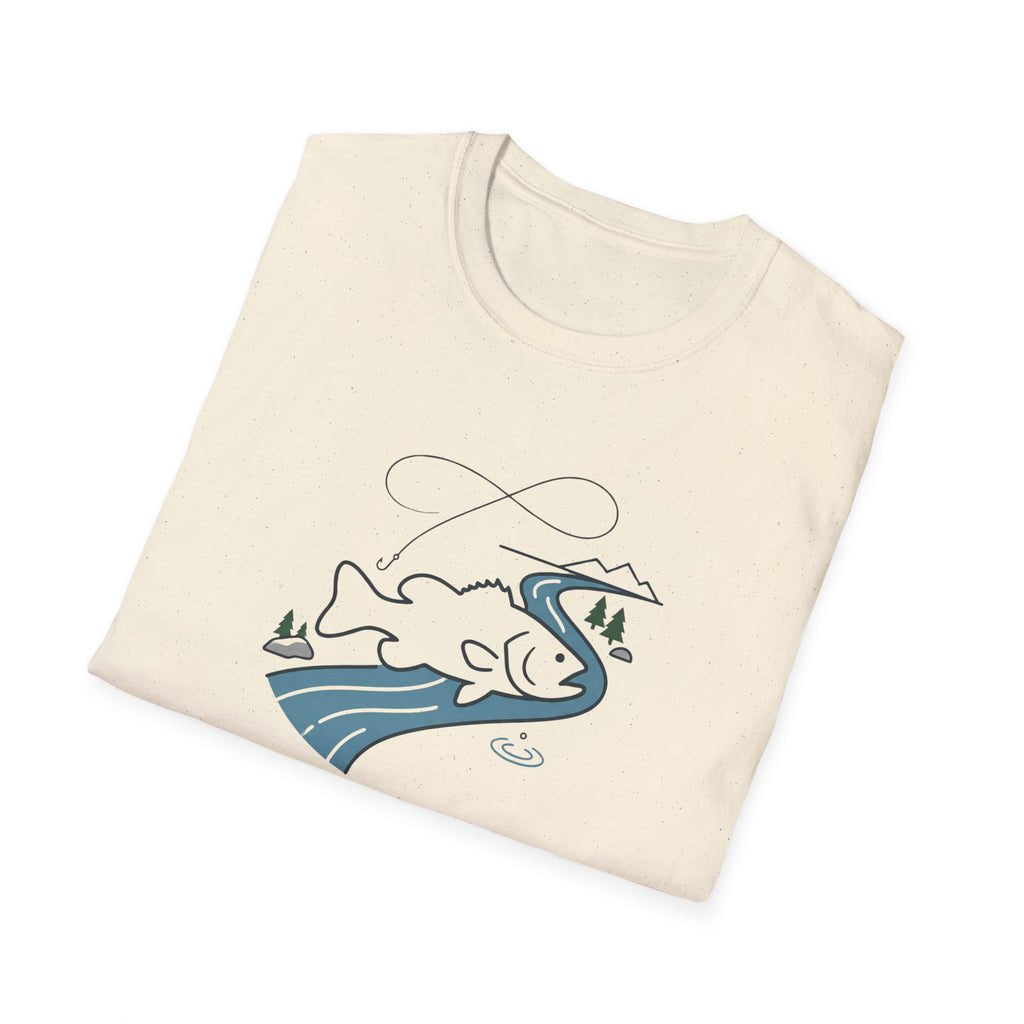 Find Your Current Wave T-Shirt | Surf River Whale Illustration