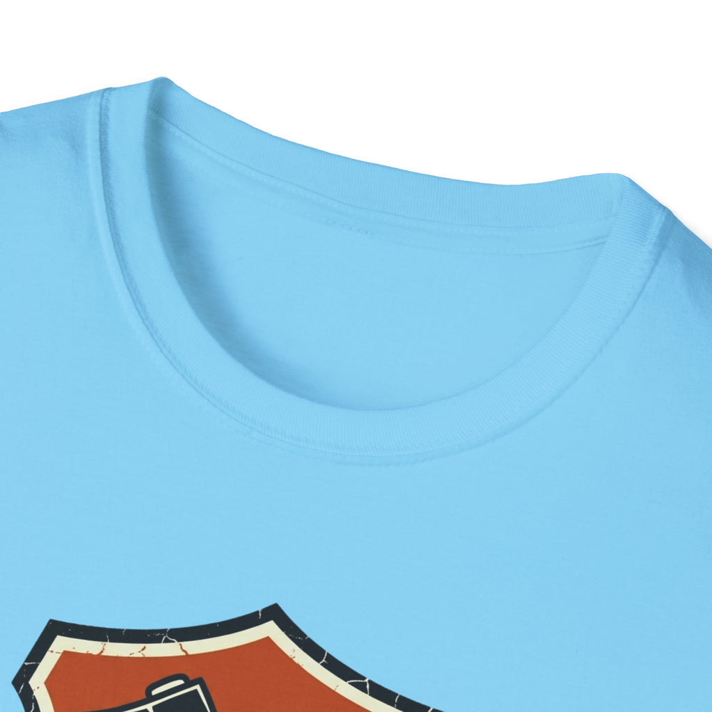 Seek The Wild emblem T-shirt | outdoor adventure badge design