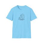Professional Camper T-Shirt | Minimal Line Art Camping Design