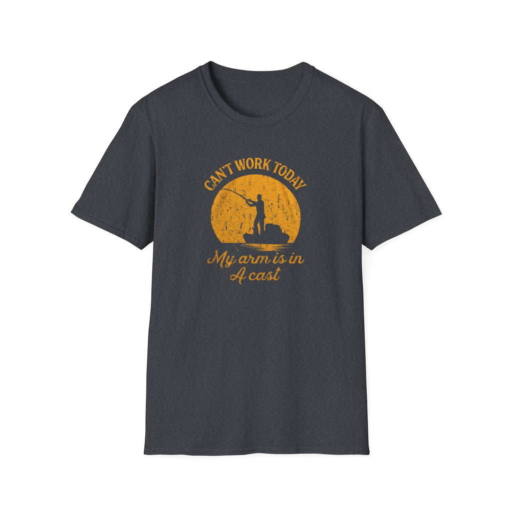 Cant Work Today My Arm Is In A Cast T-Shirt | Funny Fishing Shirt