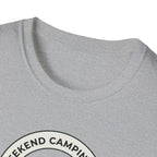 Weekend Camping Trip Overpacked As Usual T-Shirt | Camping Badge Tee