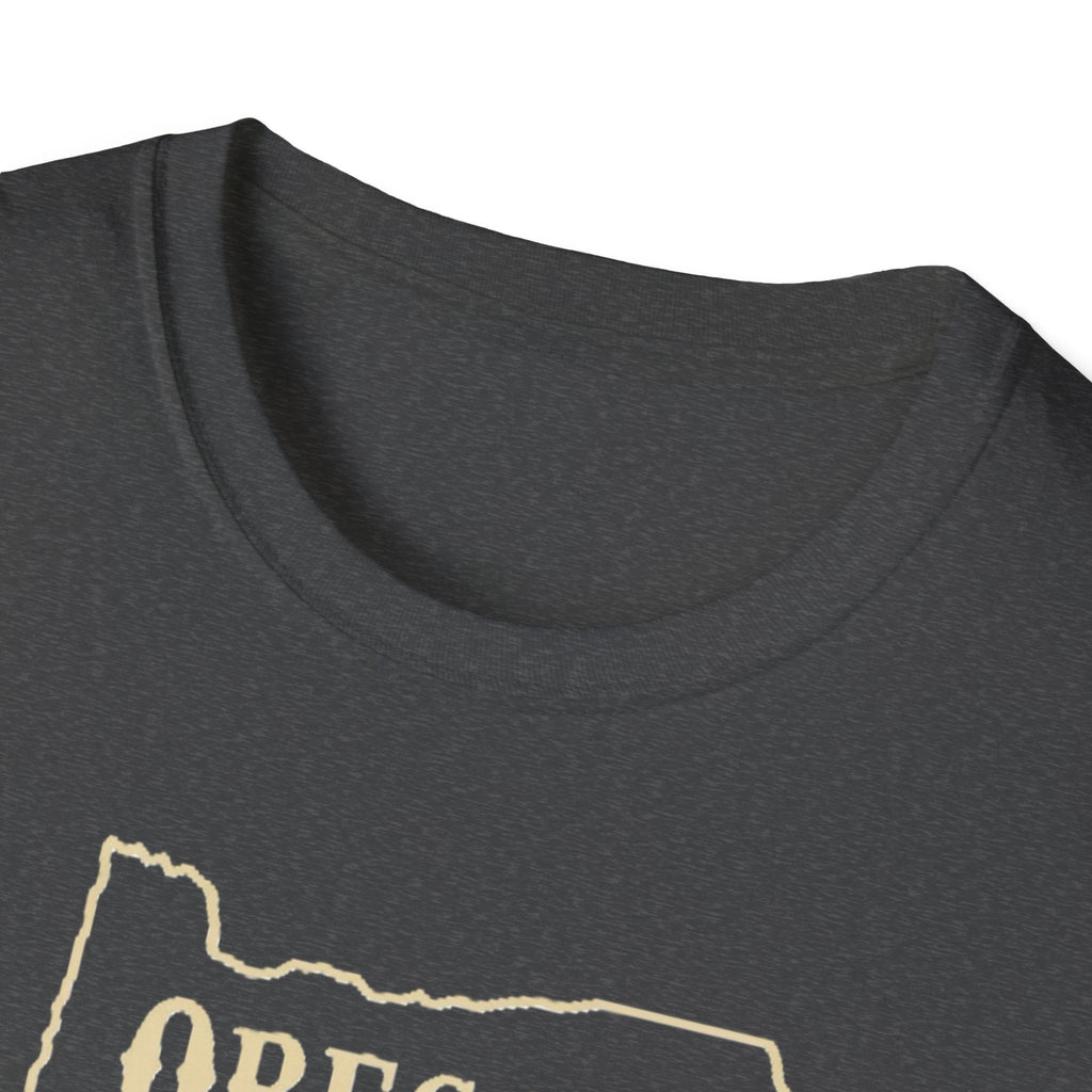 Oregon Bigfoot T-Shirt | Sasquatch Forest State Outline