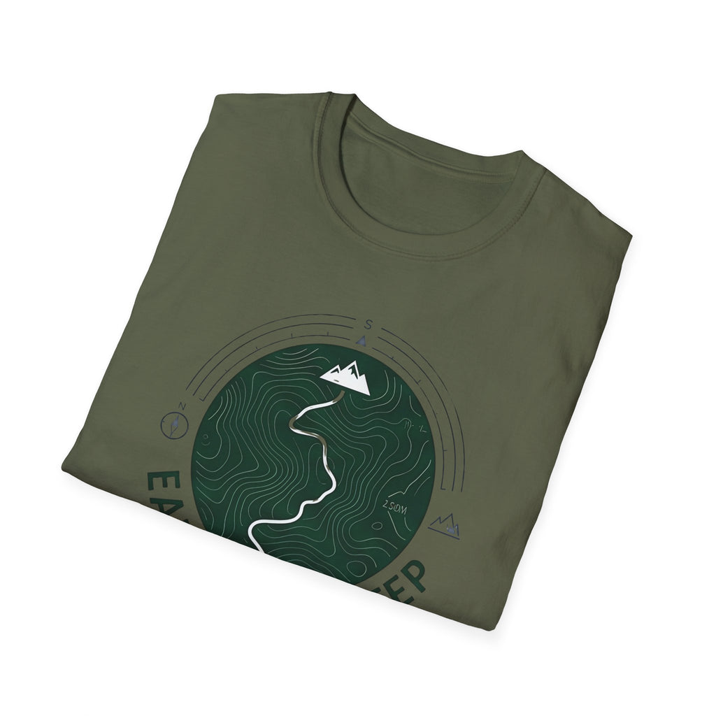 Earn Every Step T-Shirt | Hiking Mountain Trail Graphic
