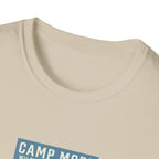 Camp More Wilderness Camping T-Shirt | Lake Mountain Poster Design