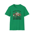 Nature Is Healing The Squirrels Are Taking Over T-Shirt | Squirrel Forest Illustration