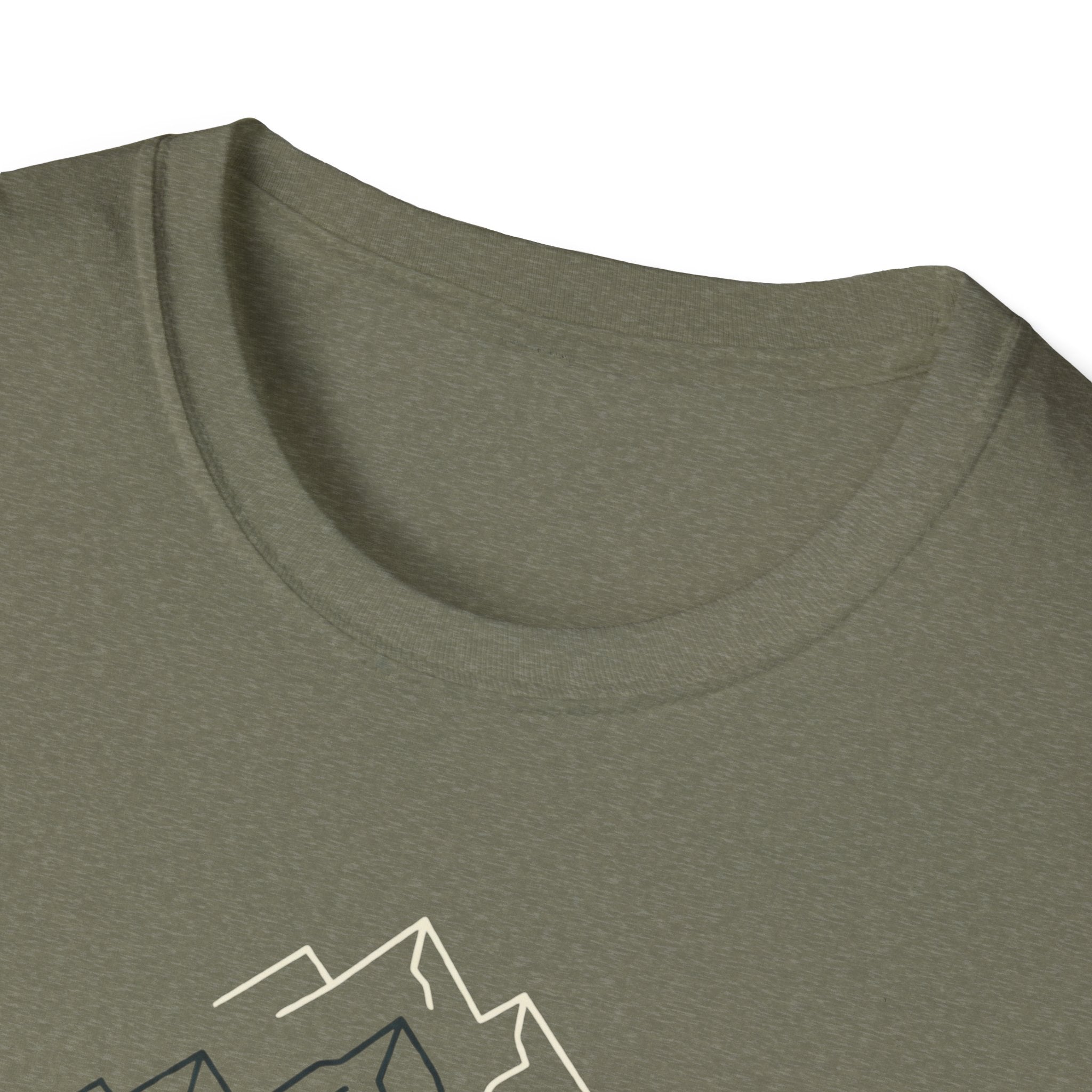 Coffee Cup in Pines T-Shirt | mountain camp mug, minimalist outdoors design