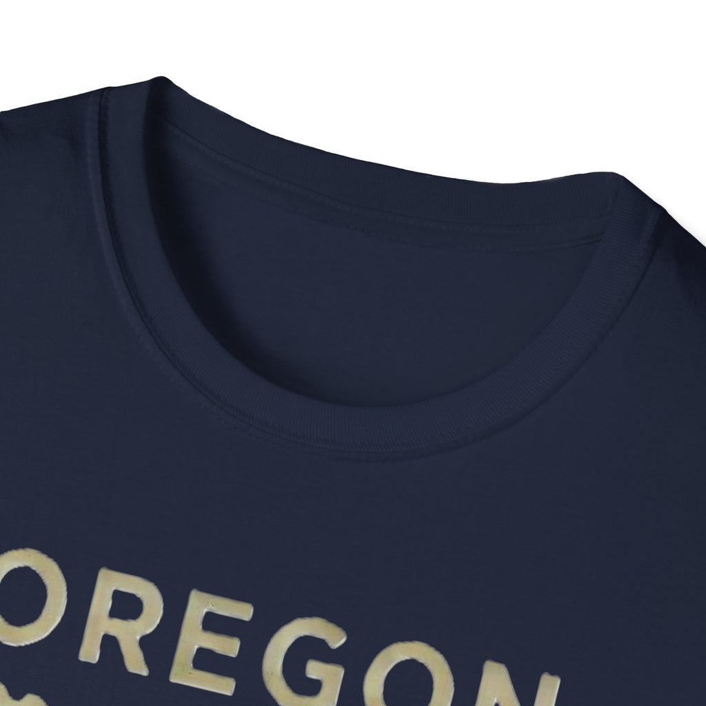 Oregon waterfall state map T-Shirt | River, Pines, Nature