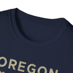 Oregon waterfall state map T-Shirt | River, Pines, Nature