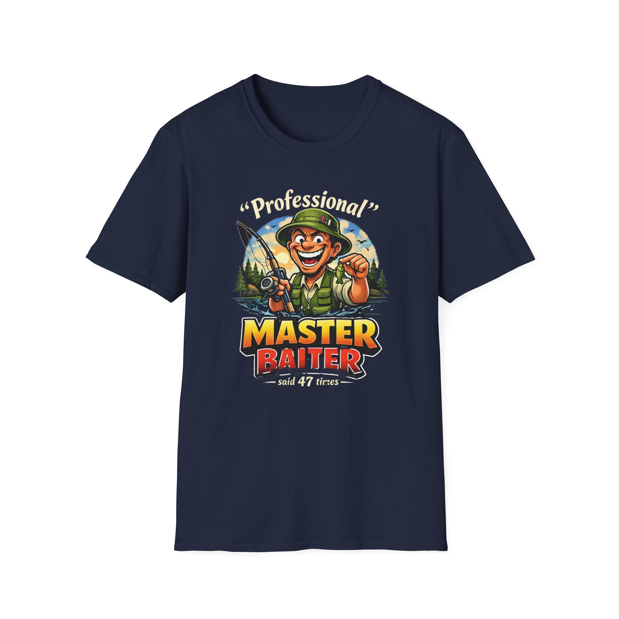 Master Baiter Fisherman T-Shirt | Fishing Graphic Tee, Outdoor Angler Design