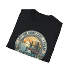 Just One More Cast Fishing T-Shirt | Retro Sunset Angler Design