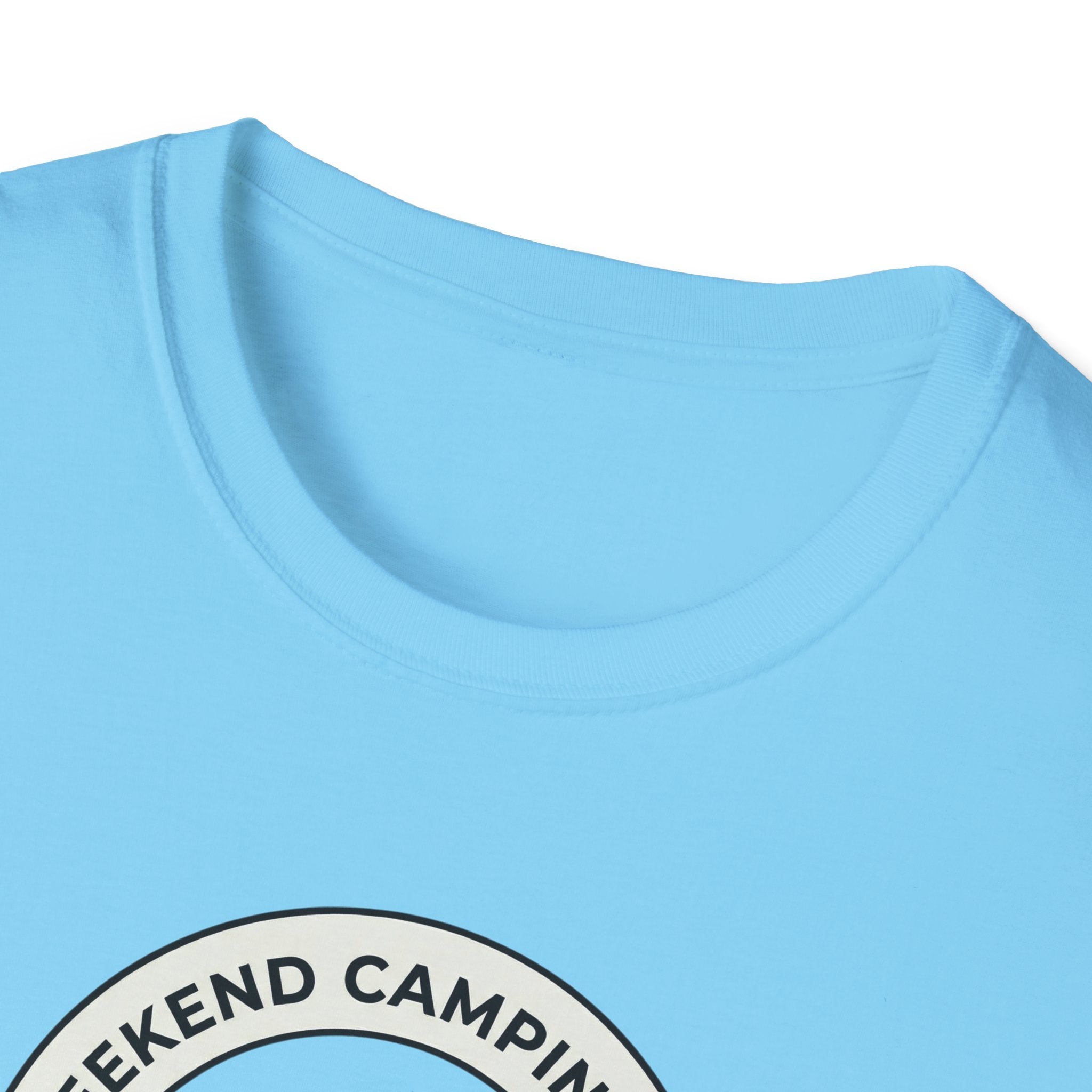 Weekend Camping Trip Overpacked As Usual T-Shirt | Camping Badge Tee