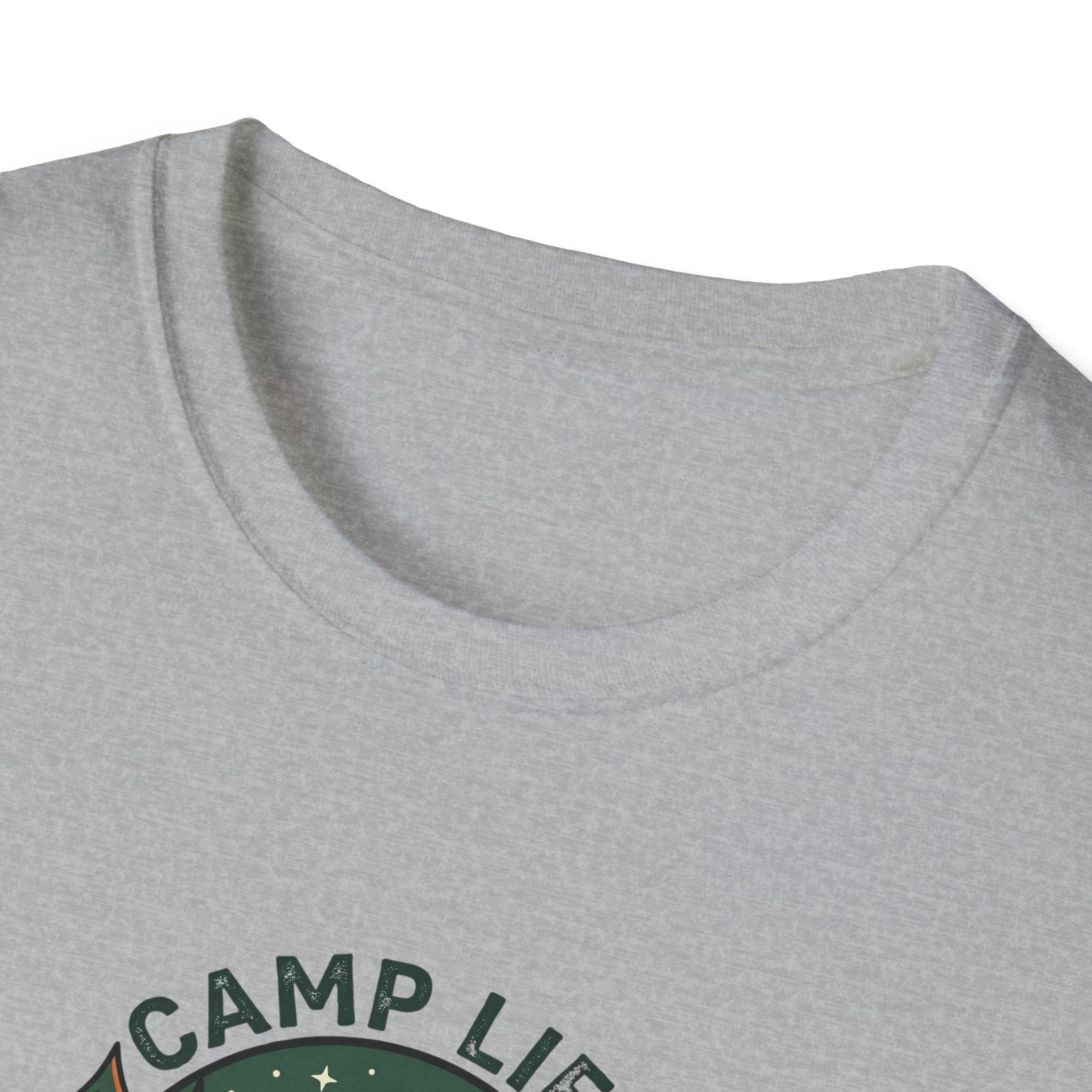 Camp Life tent campfire graphic T-Shirt | camping outdoors nature