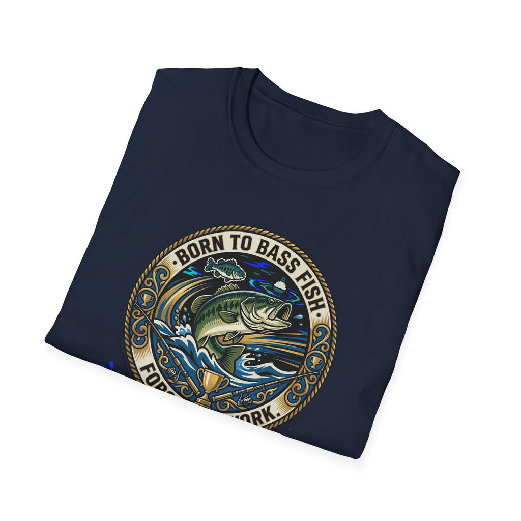 Born to Bass Fish graphic T-Shirt | Fishing Lure Illustration