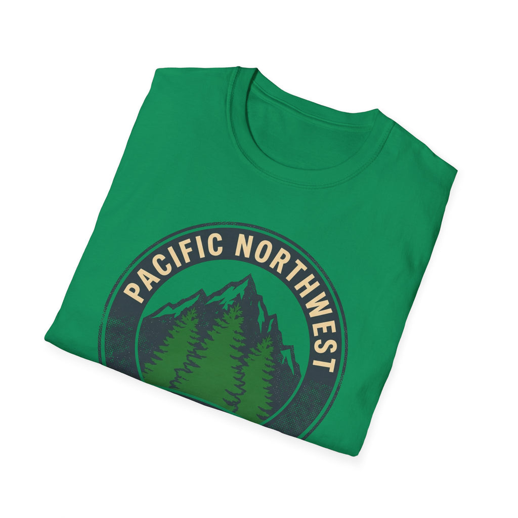 Pacific Northwest Mountain Pines T-Shirt | Upper Left USA graphic