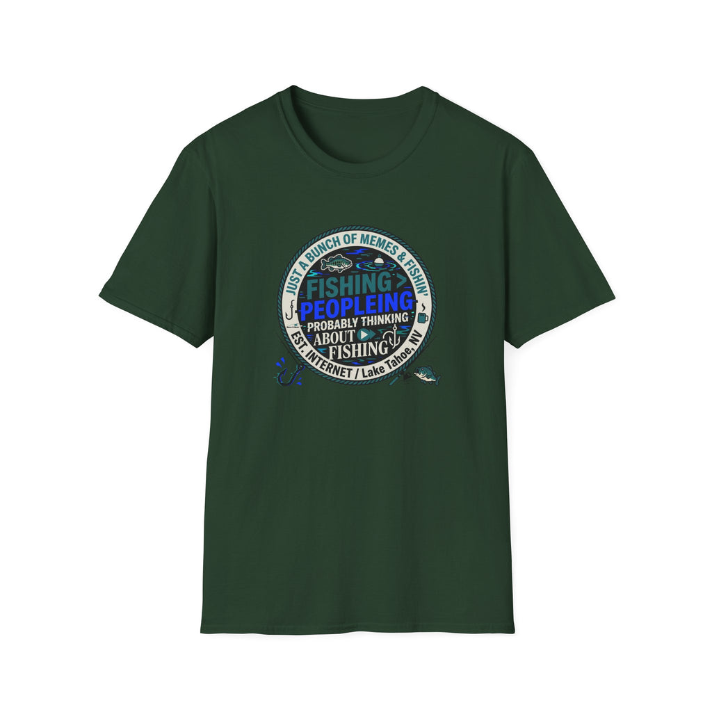 Fishing Peopleleing Probably Thinking About Fishing T-Shirt | Fishing Graphic Tee