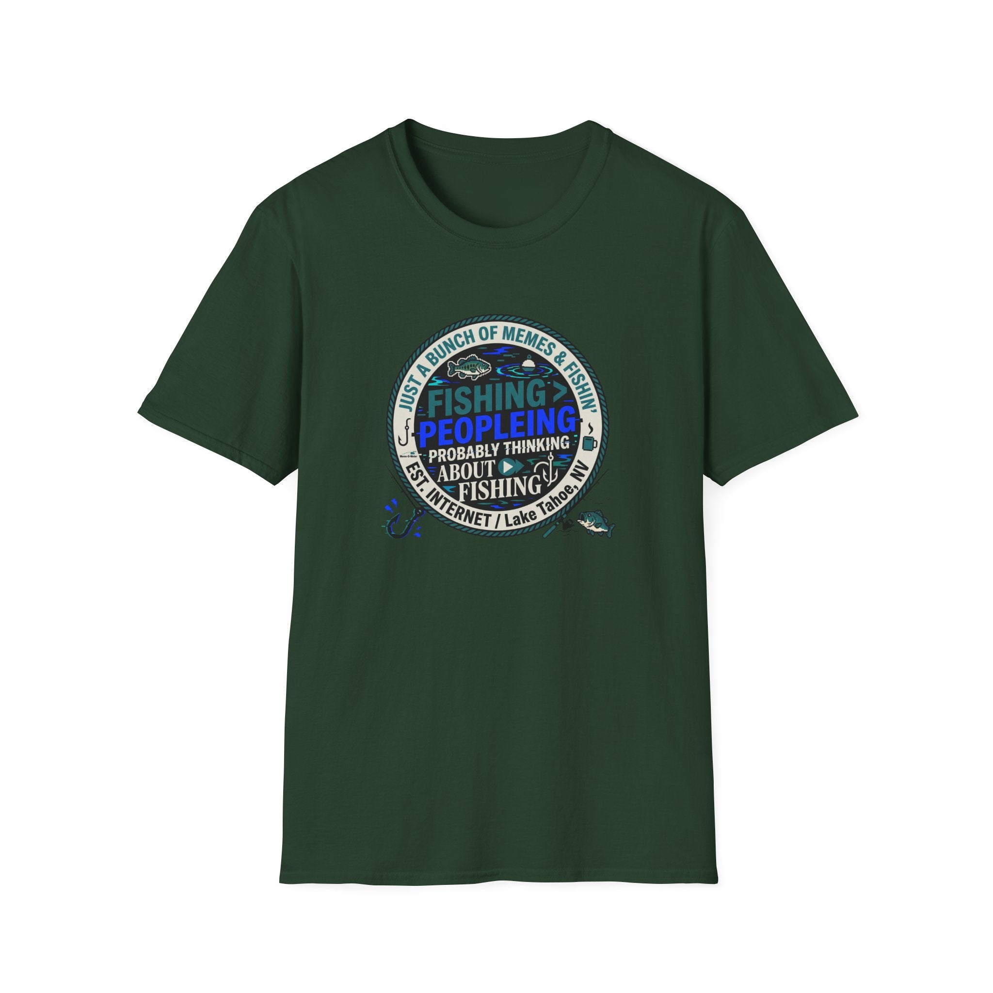 Fishing Peopleleing Probably Thinking About Fishing T-Shirt | Fishing Graphic Tee