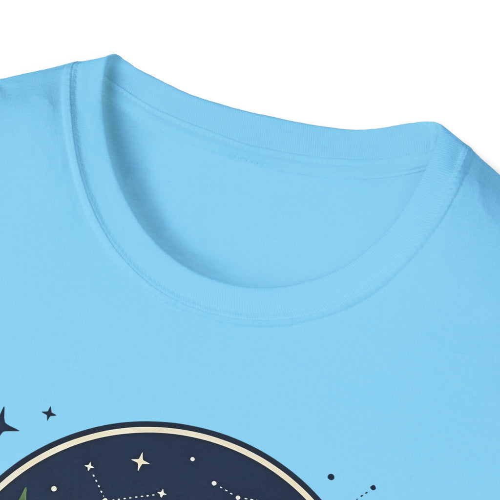 The Forest Whispers campfire scene T-Shirt | nighttime woods illustration